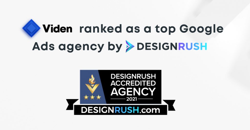 Viden Awarded Top Google Ads Agency By DesignRush