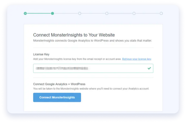 Connect MonsterInsights to your site